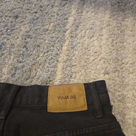 Vuja De Men's Mad In Japan Denim Cut Out  Jeans Shorts (30 Waist) Black - Picture 5 of 7